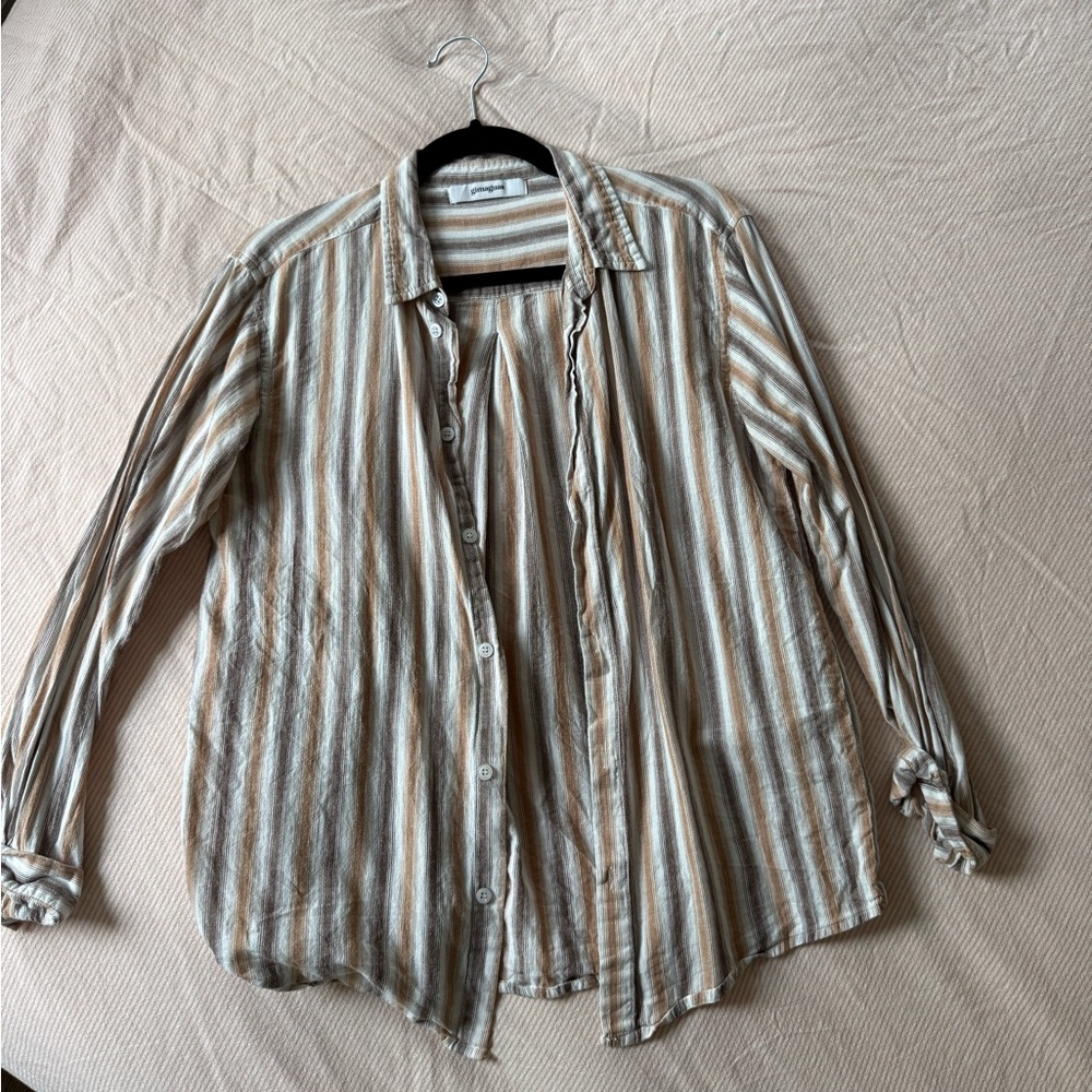 Gimaguas Earthy Striped Shirt